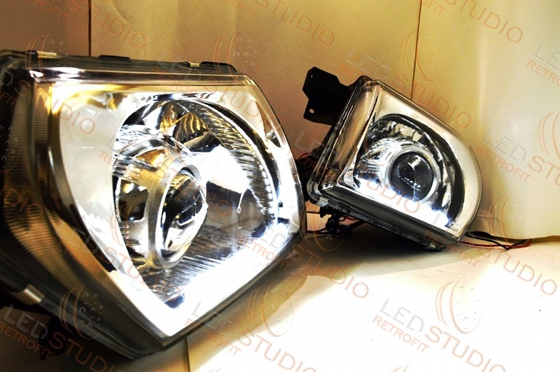 Проект биксеноновых фар Nissan Patrol GR Y61 ORBIT 99-05